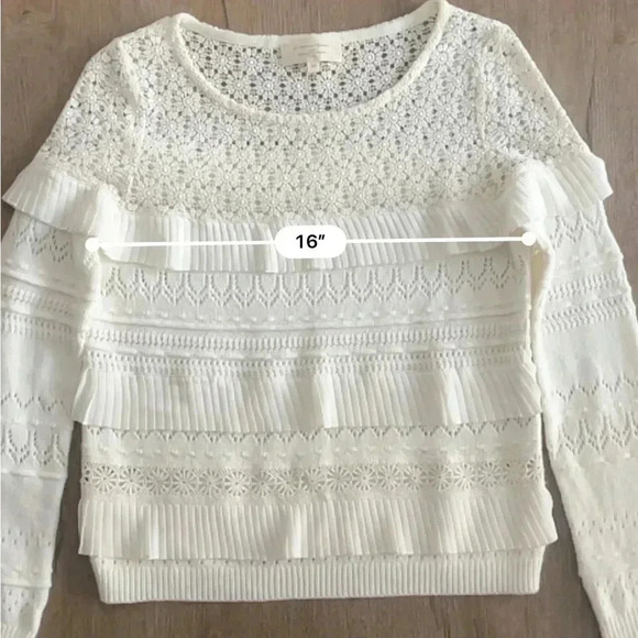 La Maille Sézane Tilla Jumper Sweater - White Ivory - Size XS - Picture 13 of 14